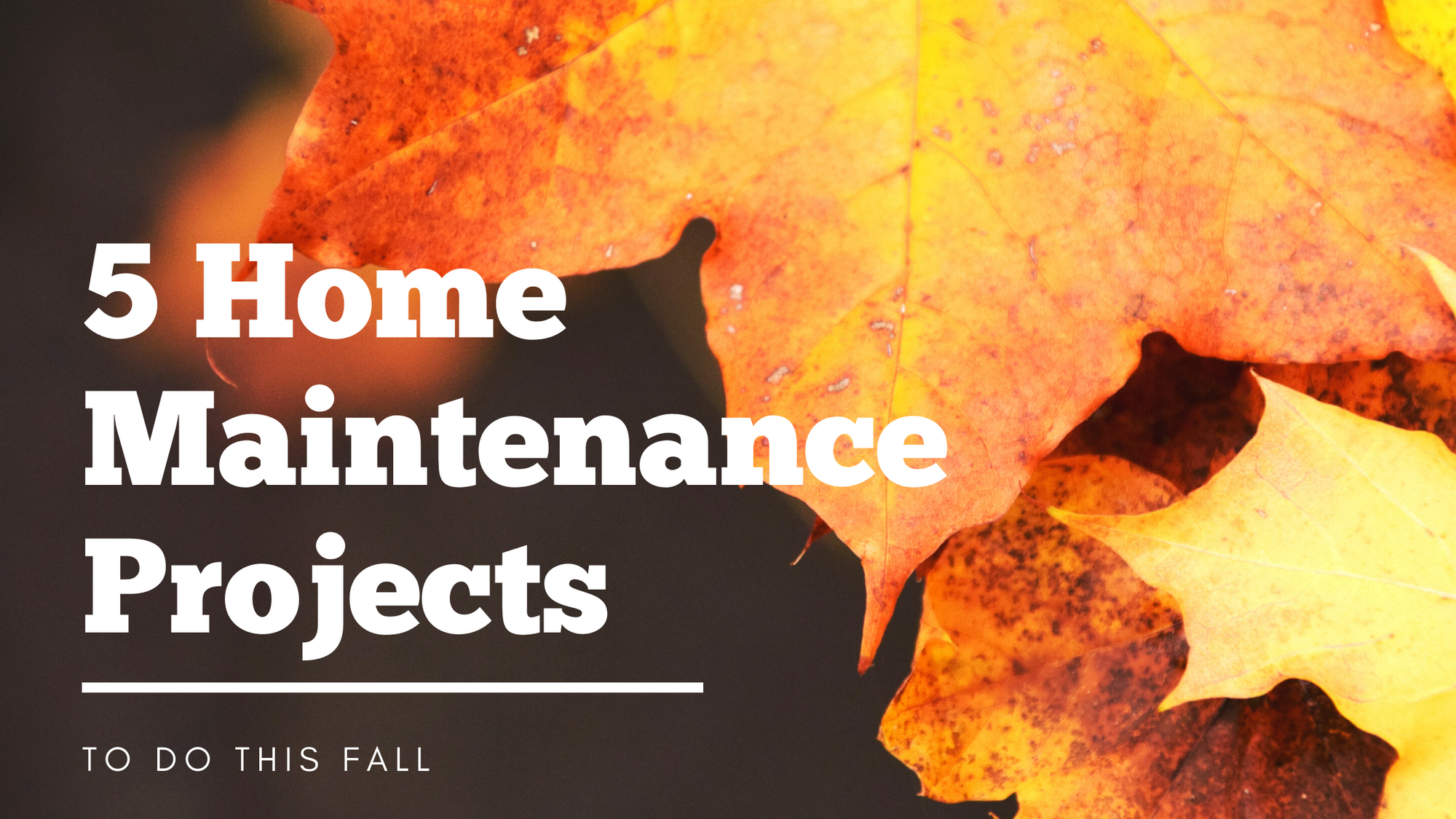 5 Home Maintenance Projects to Do This Fall