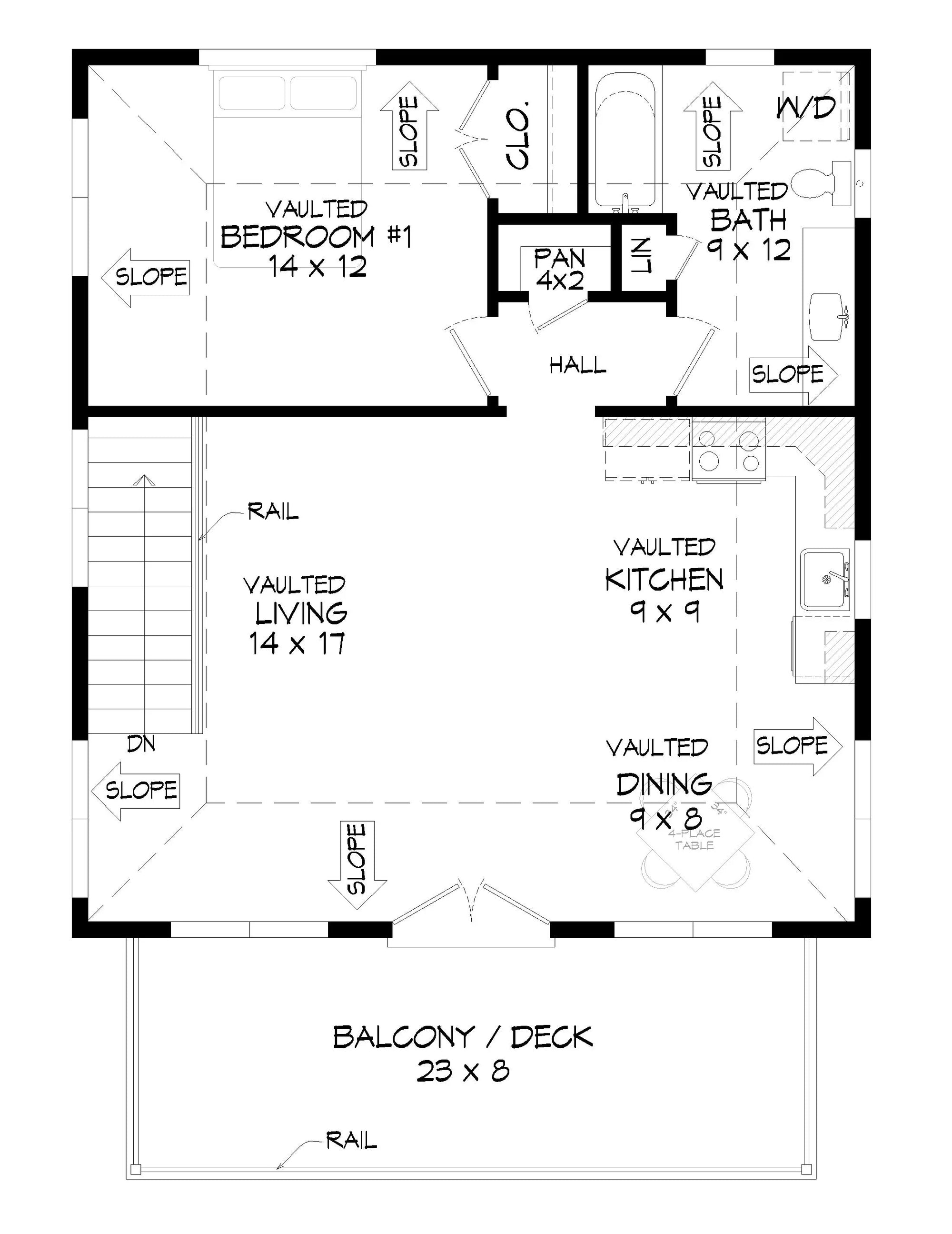 L7305-A Nashville A.D.U. House Second Floor Plan