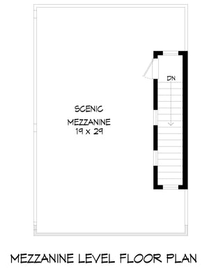 l7339-a keystone house plan mezzanine floor plan 2 beds 2.5 baths