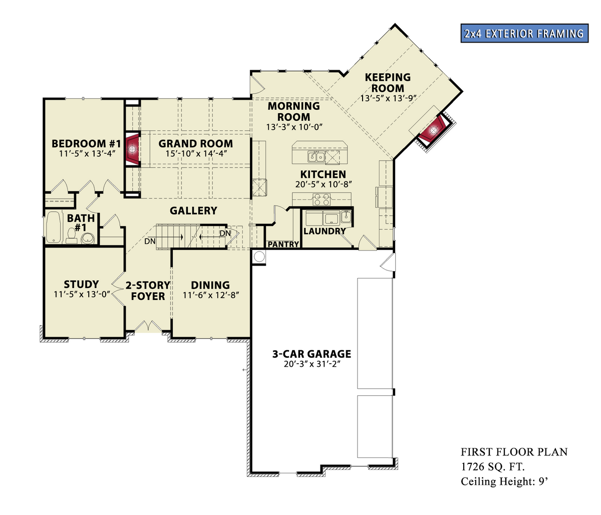 Edenshire Home Plan  Floor Plan