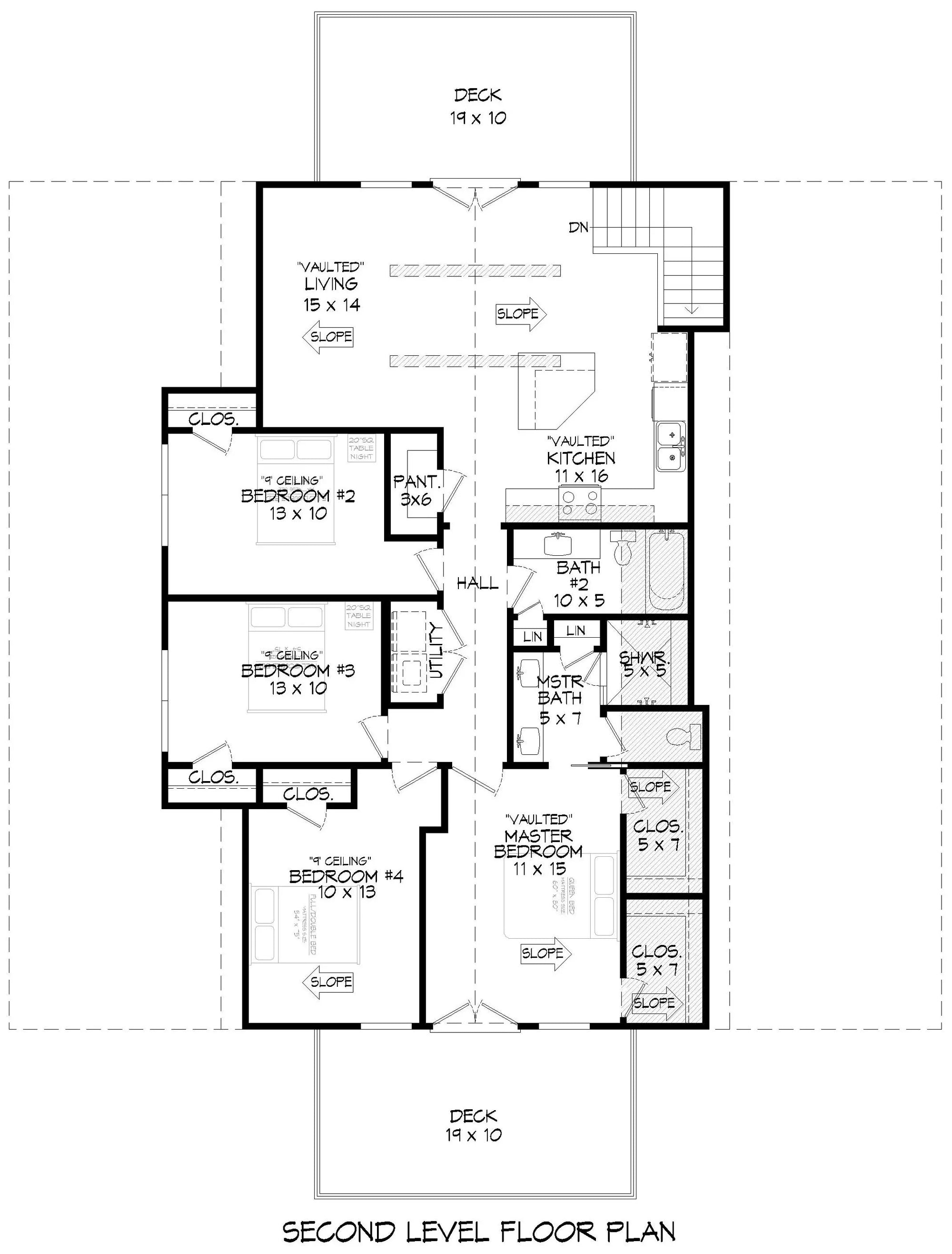 second floor plan