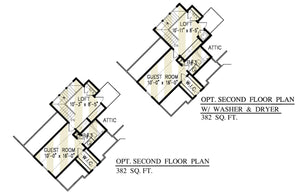 chestatee river cottage - archival designs house plans, floor plan