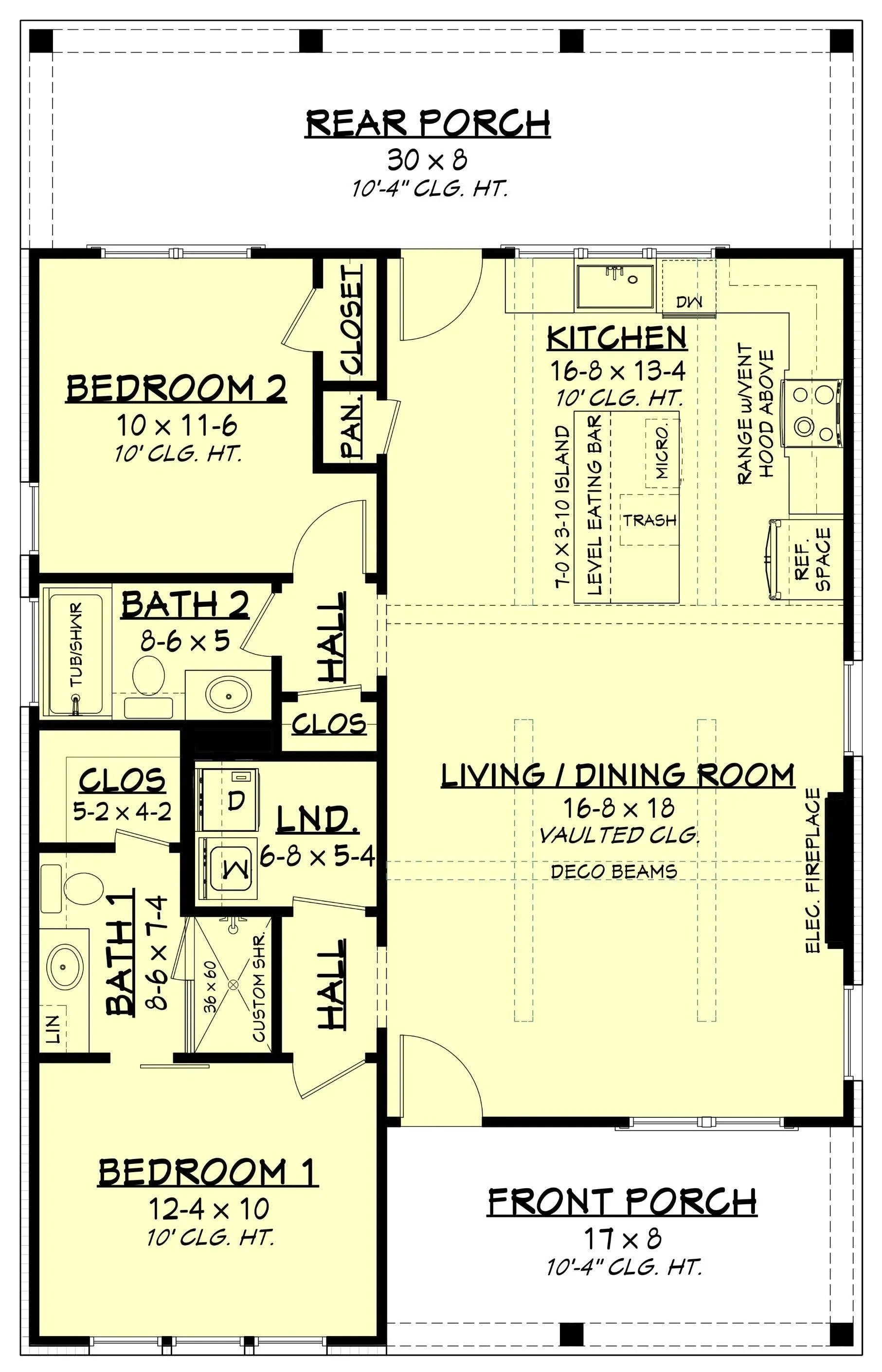 Fox Run House Plan - Archival Designs House Plans, floor plan