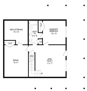 pine haven 4.1 house plan - archival designs house plans, floor plan