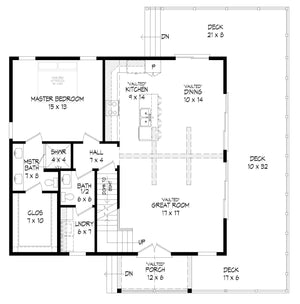 pine haven 4.1 house plan - archival designs house plans, floor plan