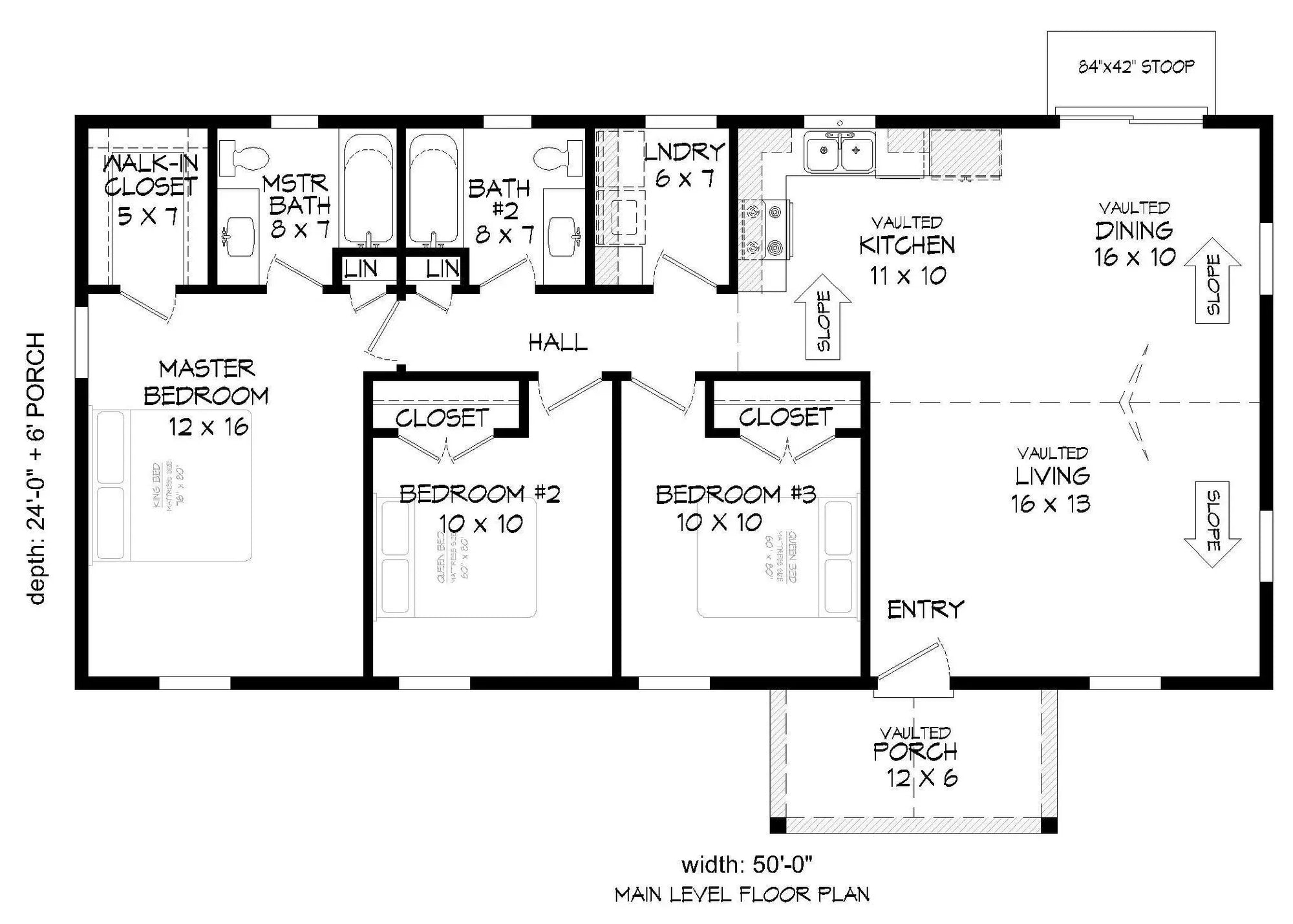 Fairhaven 2 House Plan - Archival Designs House Plans, floor plan
