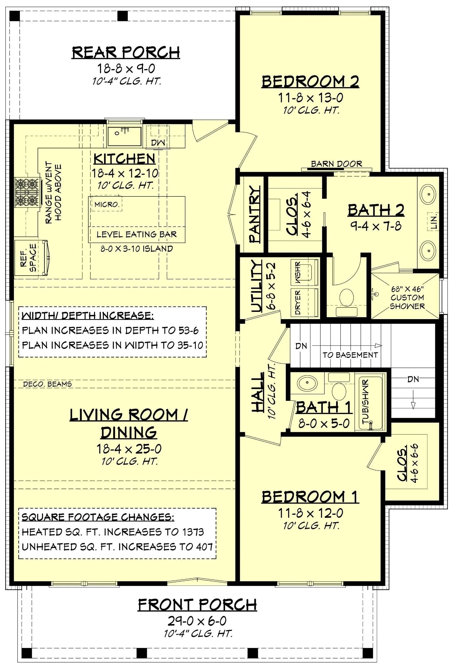 Carolina House Plan - Archival Designs House Plans, floor plan