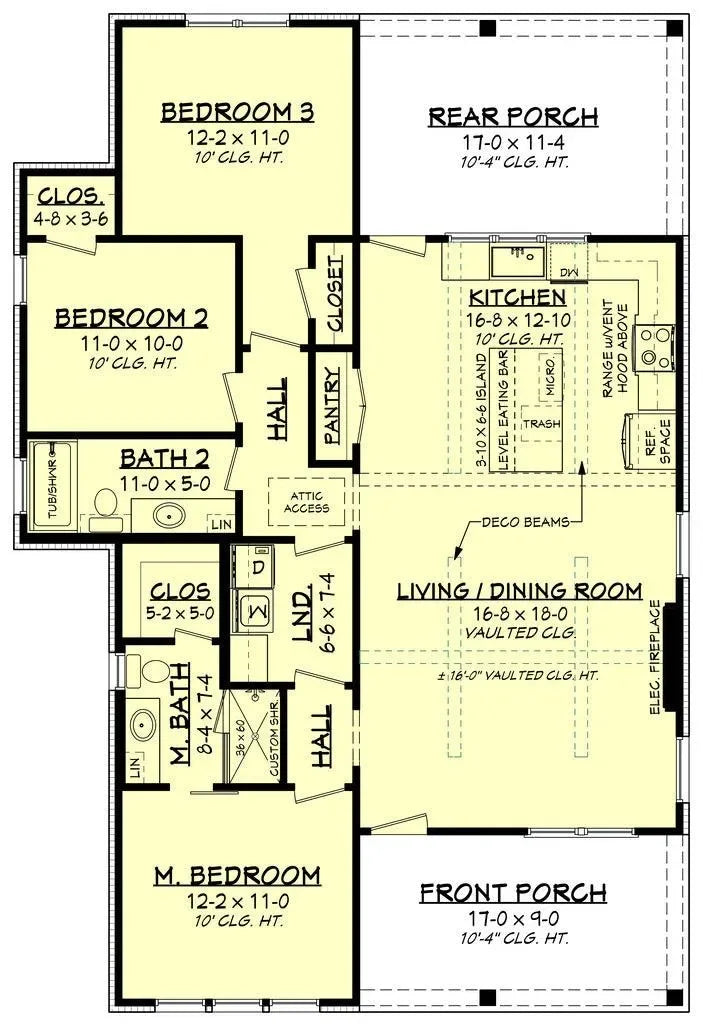 Firefly Cove House Plan - Archival Designs House Plans, floor plan