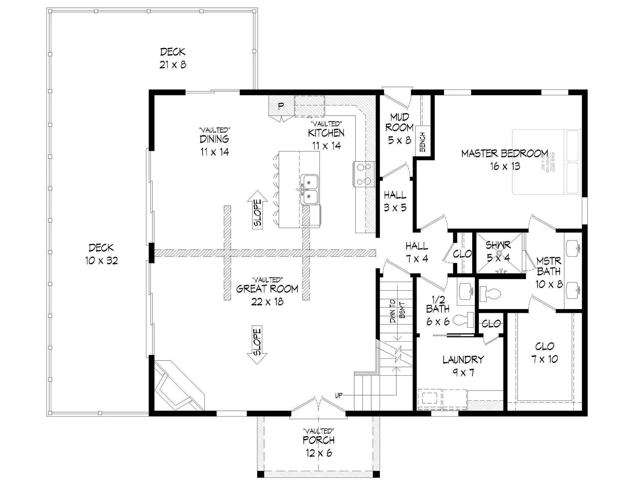 Pine Haven 3.3 House Plan - Archival Designs House Plans, floor plan