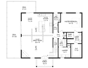 pine haven 3.3 house plan - archival designs house plans, floor plan