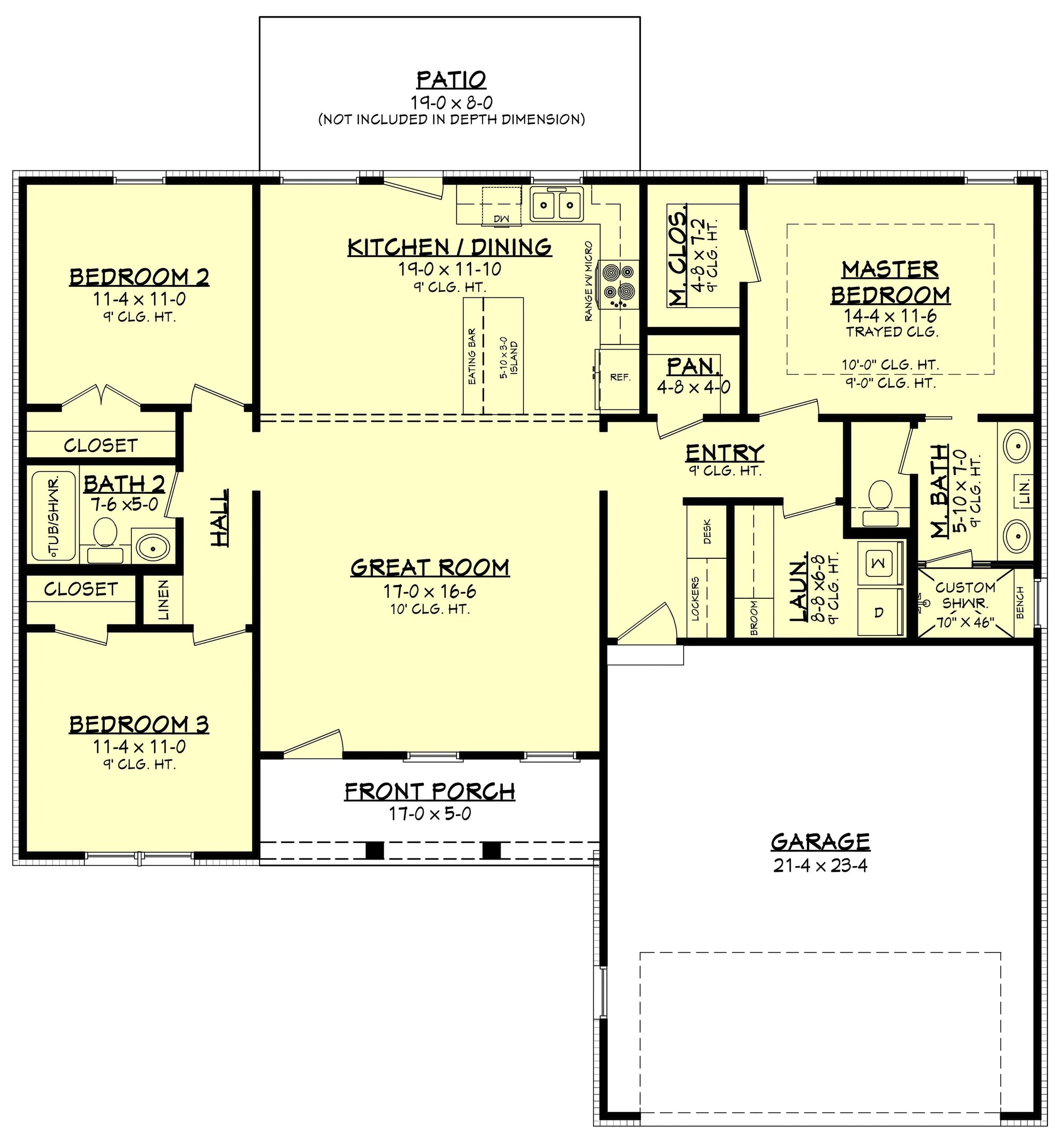 Aubrey House Plan - Archival Designs House Plans, floor plan