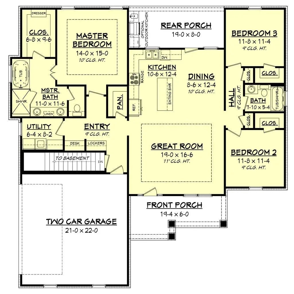 Sandalwood House Plan - Archival Designs House Plans, floor plan