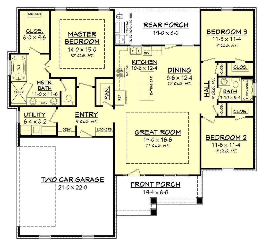 Sandalwood House Plan - Archival Designs House Plans, floor plan