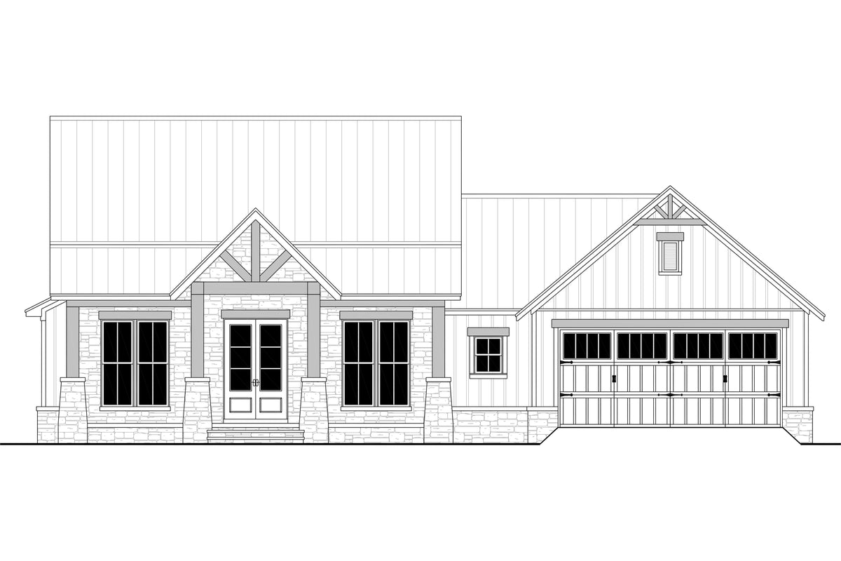 Hatley House Plan - Elevation Front
