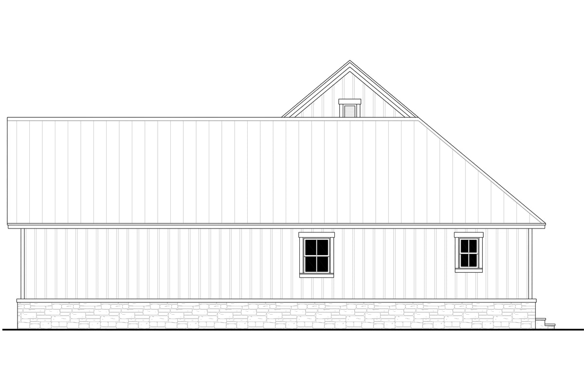 Hatley House Plan - Elevation Right