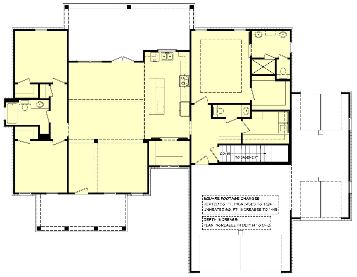 Miller House Floor Plan - Basemnt
