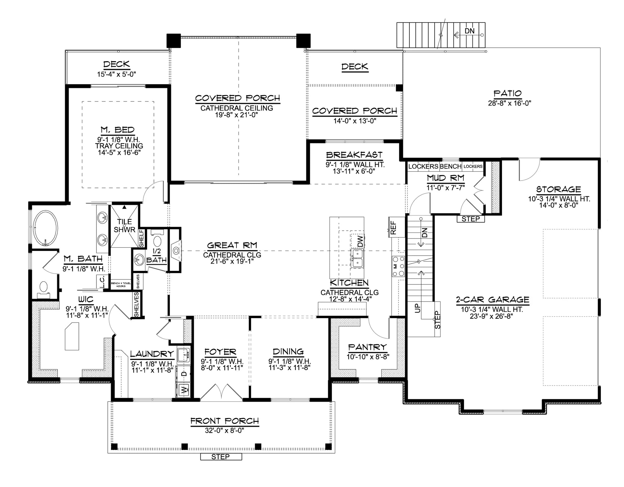 Stark House Plan - Archival Design House Plan First floor plan