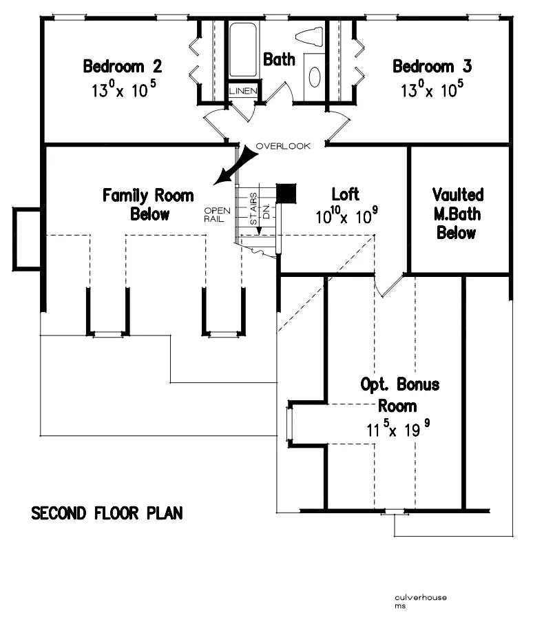 Culverhouse House Plan - Archival Designs House Plans, floor plan