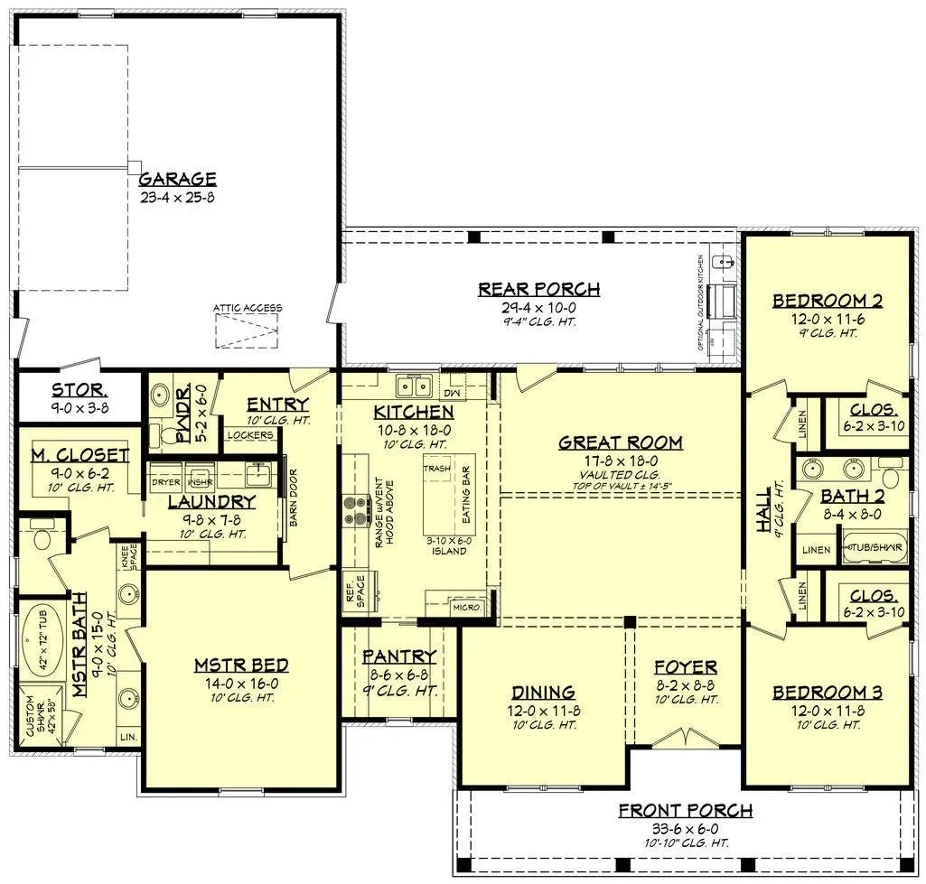 Blackberry Ridge House Plan - Archival Designs House Plans, floor plan