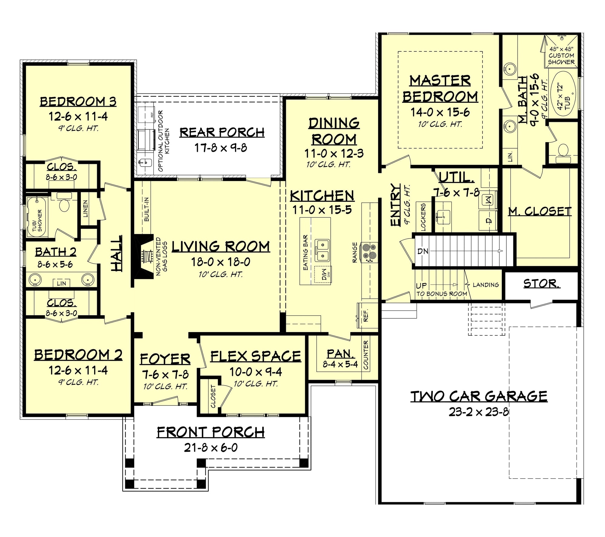 Refuge Court House Plan - Archival Designs House Plans, floor plan