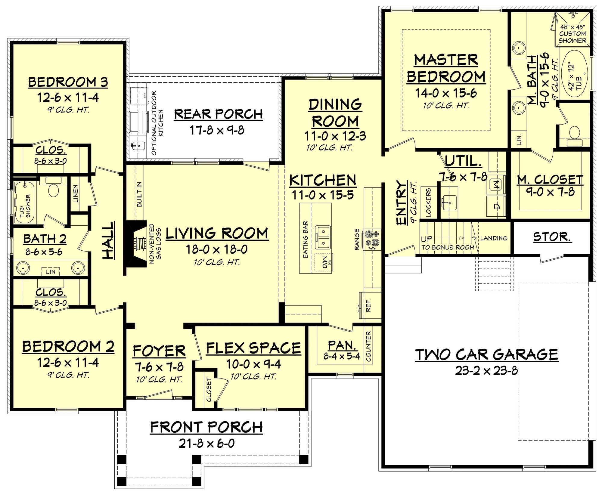Refuge Court House Plan - Archival Designs House Plans, floor plan