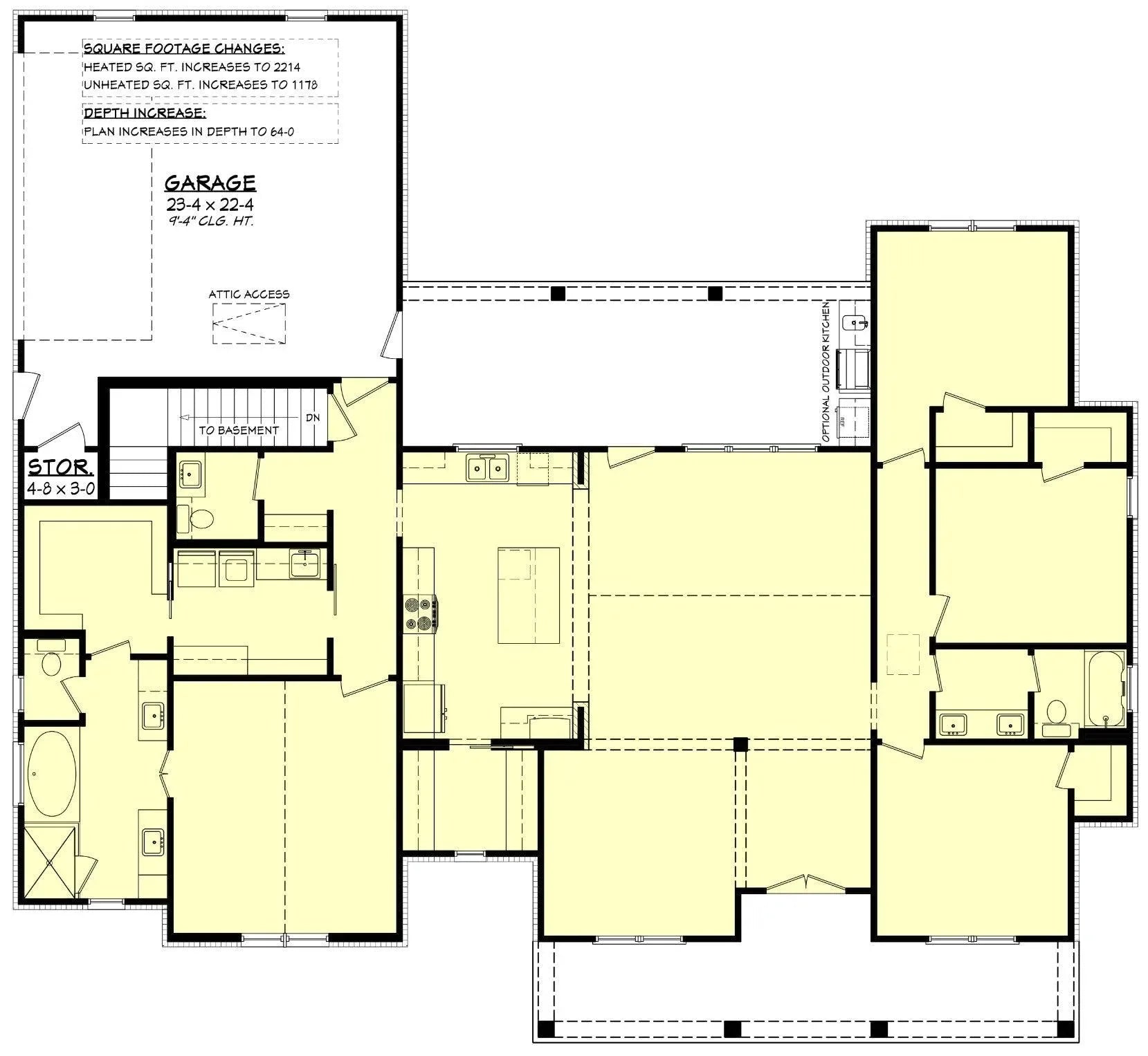 Kennedy Creek House Plan - Archival Designs House Plans, floor plan