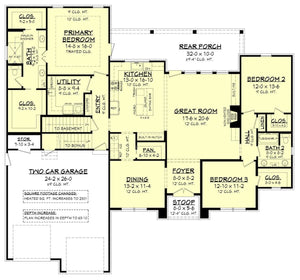 bristol lane house plan - archival designs house plans, floor plan