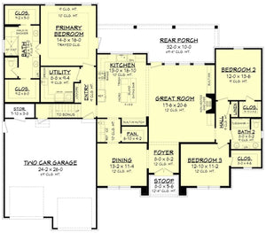 bristol lane house plan - archival designs house plans, floor plan
