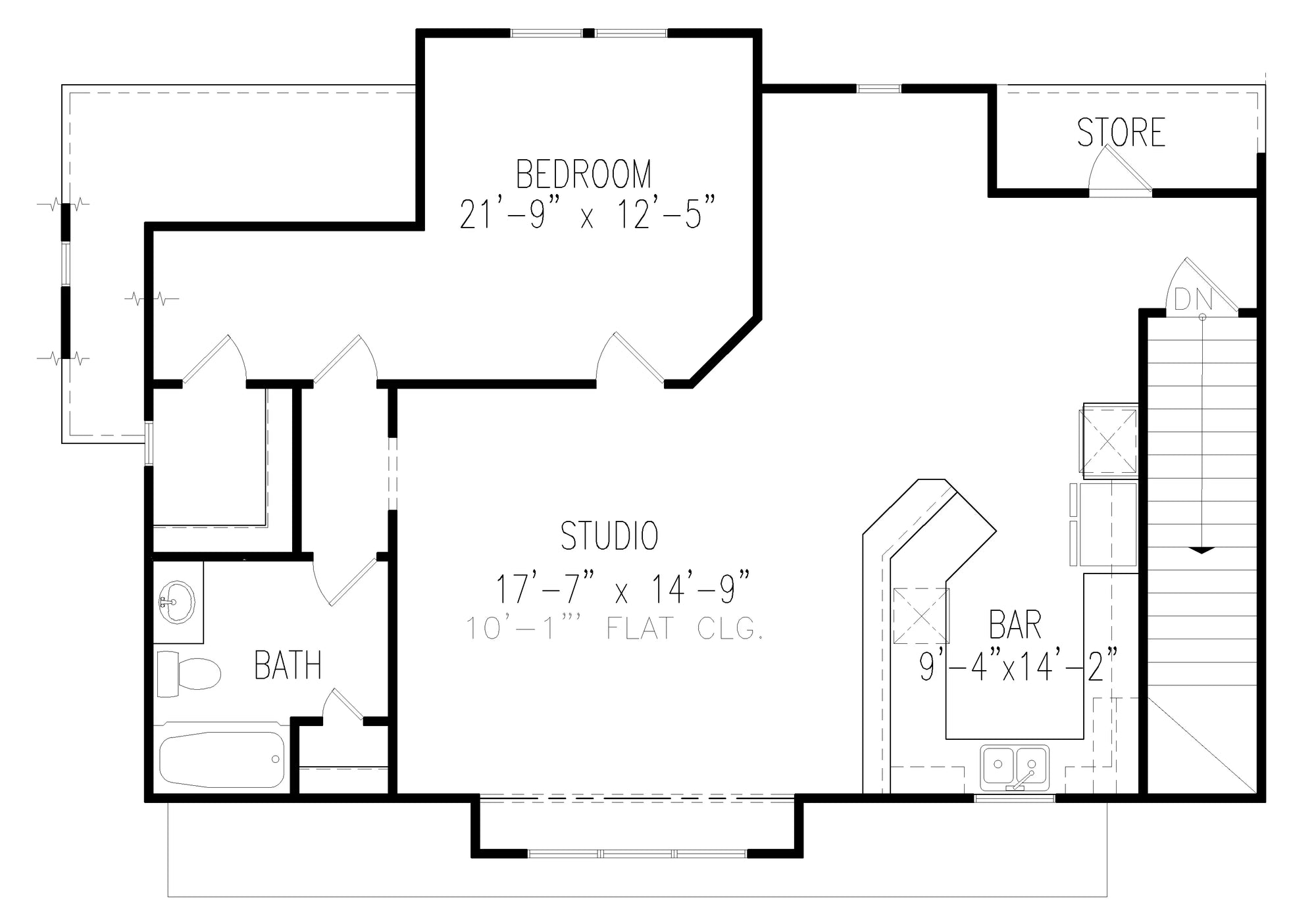 Cagle Detached Garage 3 Plan - Archival Designs House Plans, floor plan