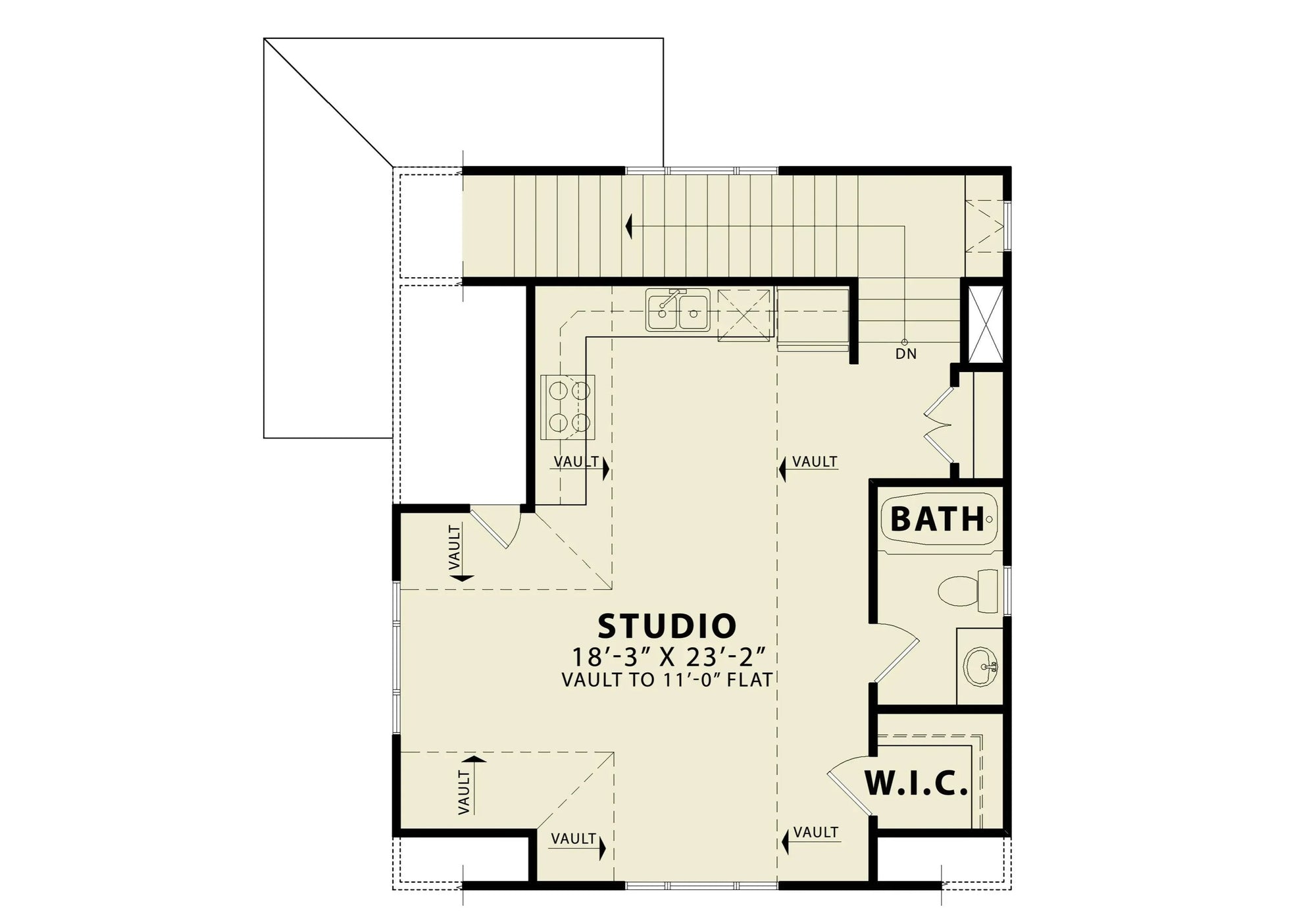 Cagle Detached Garage Plan - Archival Designs House Plans, floor plan