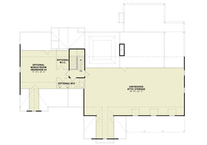 wood creek farmhouse - archival designs house plans, floor plan