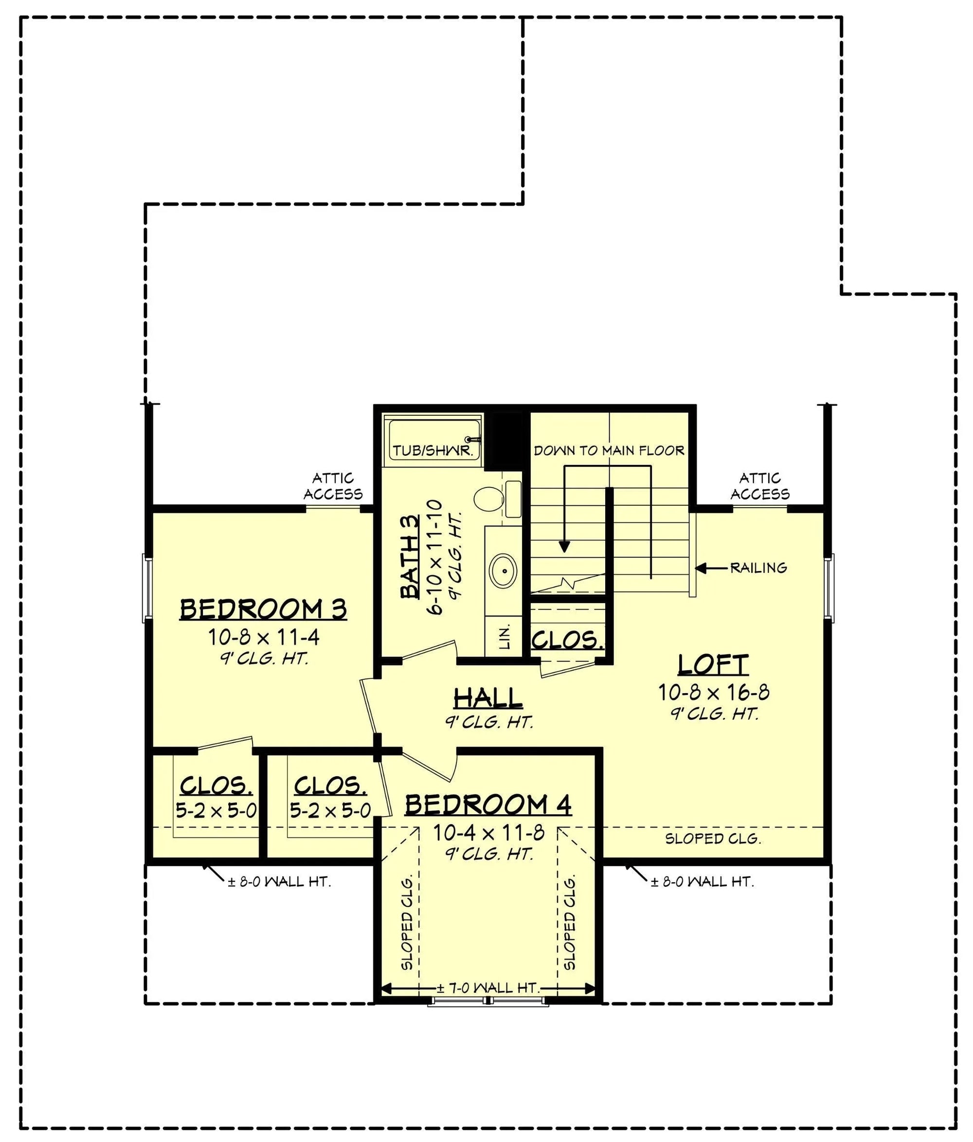 Camden House Plan - Archival Designs House Plans, floor plan