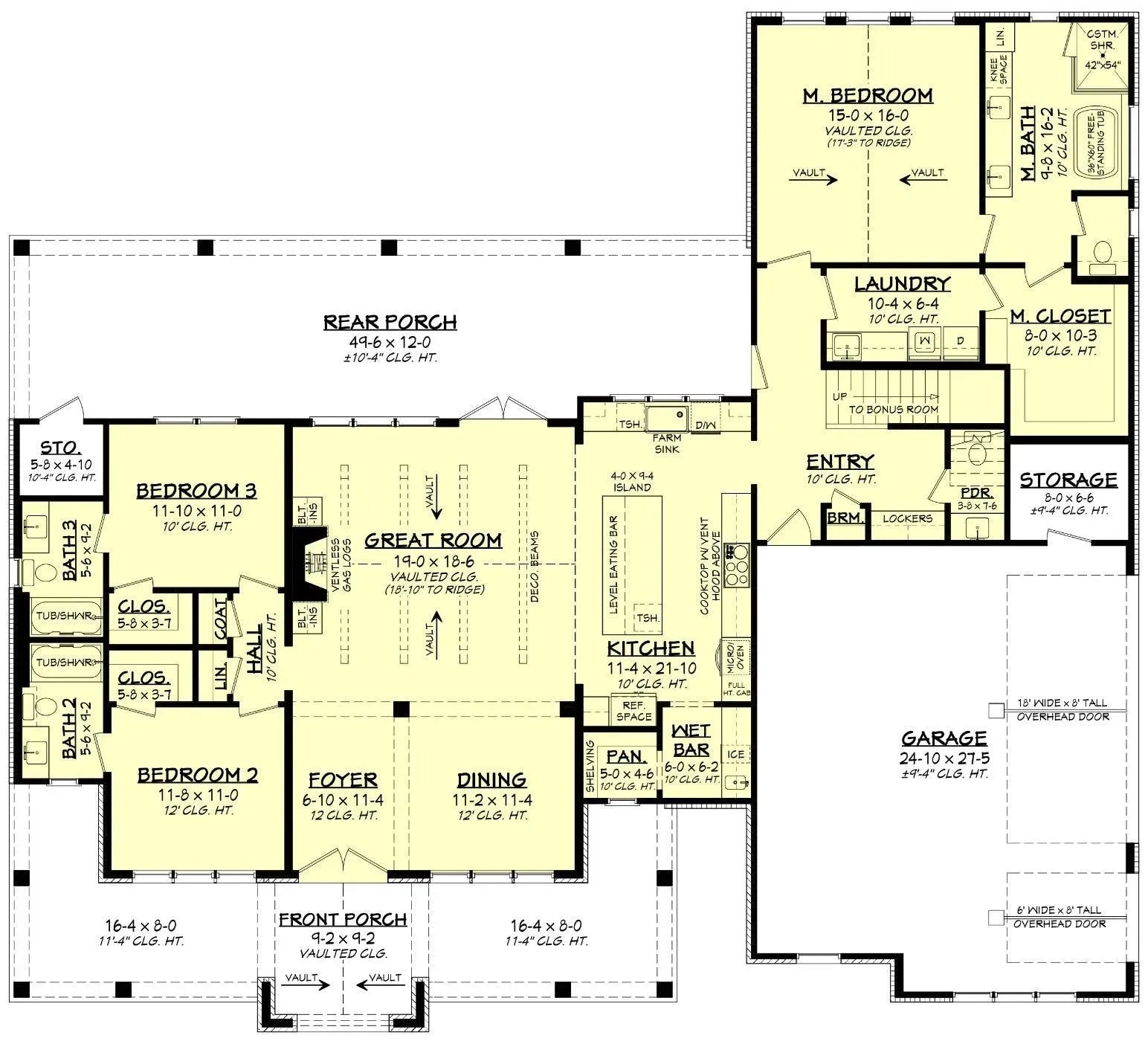 Twin Meadows House Plan - Archival Designs House Plans, floor plan