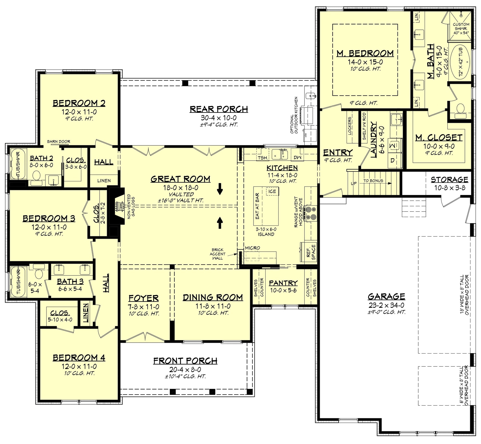Ansley Court House Plan - Archival Designs House Plans, floor plan