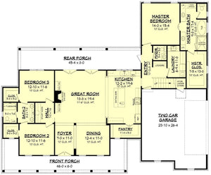 manor farm house plan - archival designs house plans, floor plan