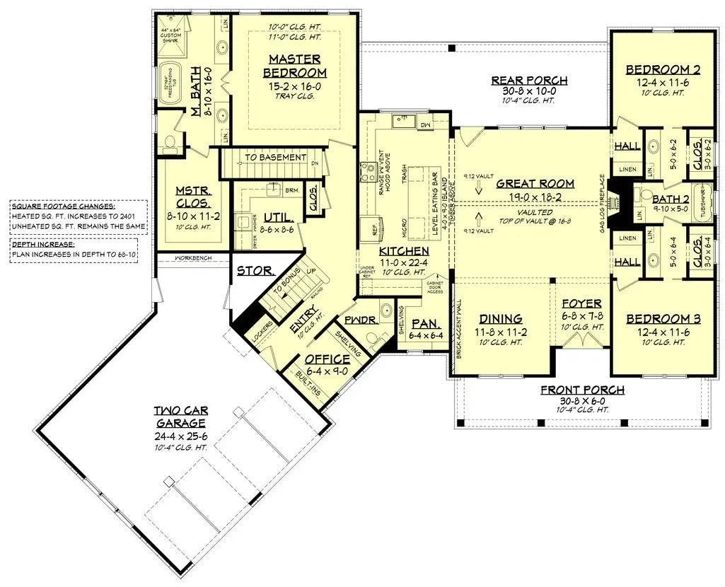 Fisher House Plan - Archival Designs House Plans, floor plan