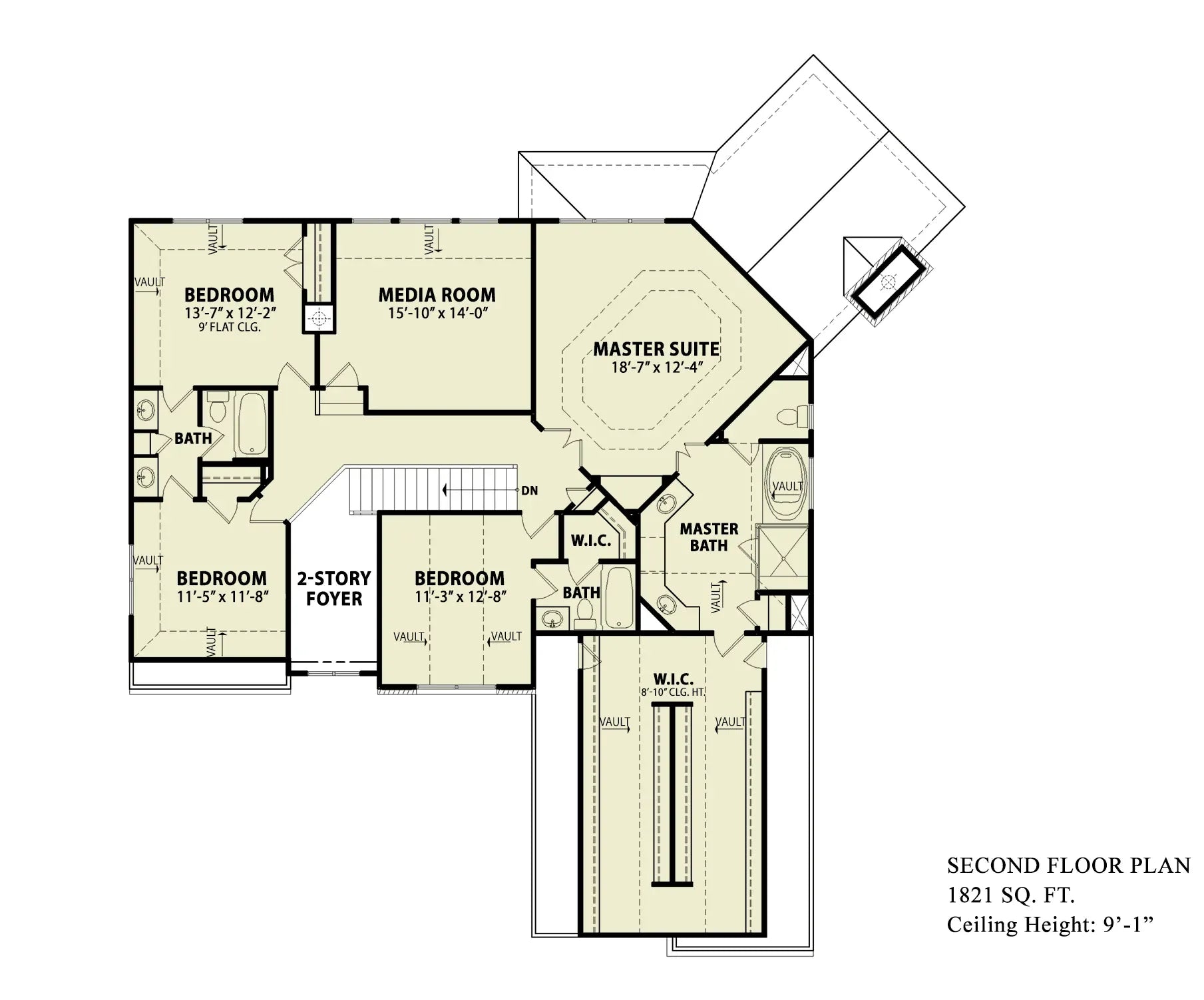 Edenshire B House Plan - Archival Designs House Plans, floor plan