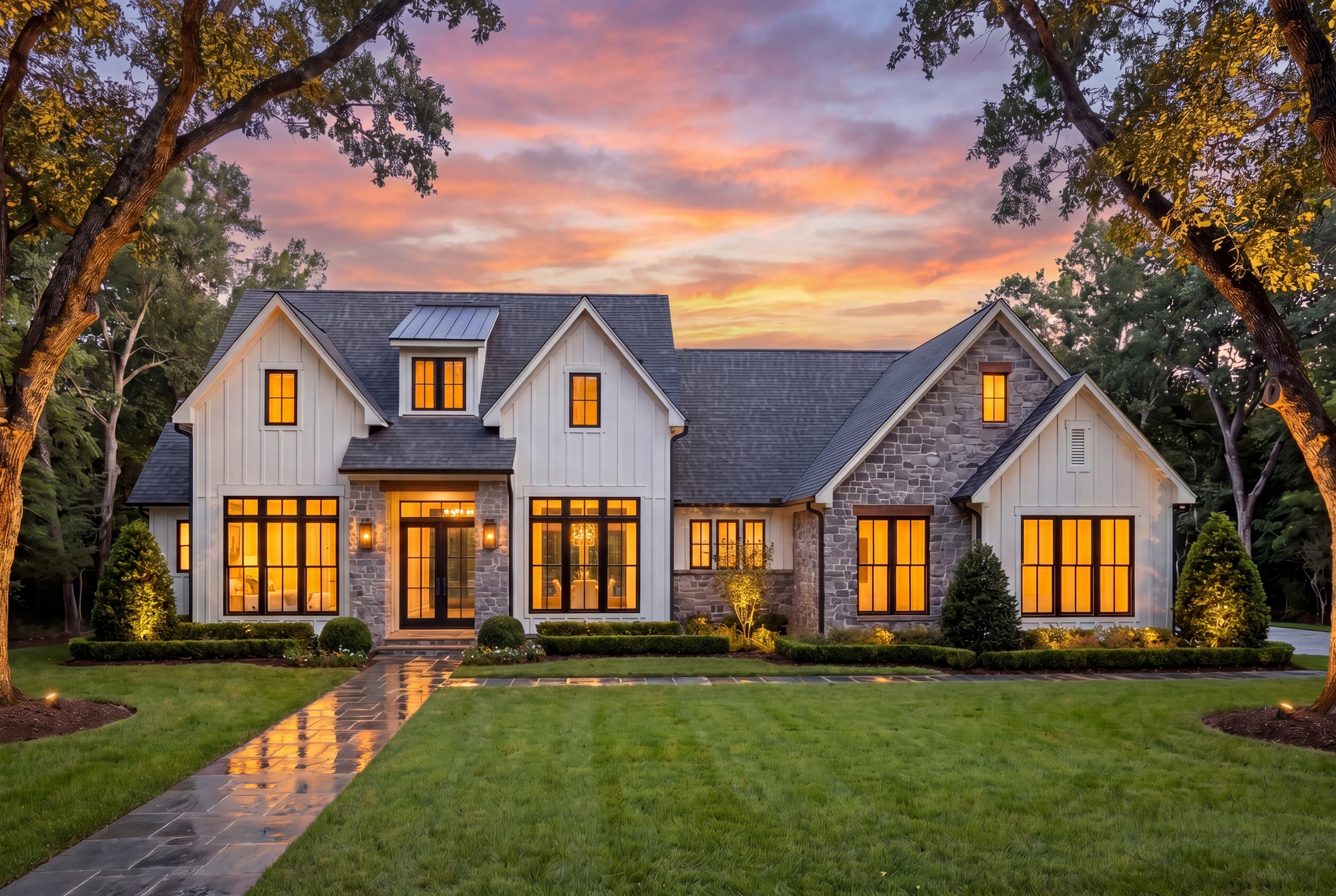 Transitional House Plan with 3 Bedrooms, Outdoor Kitchen & Open Floor Plan – 2383 Sq Ft