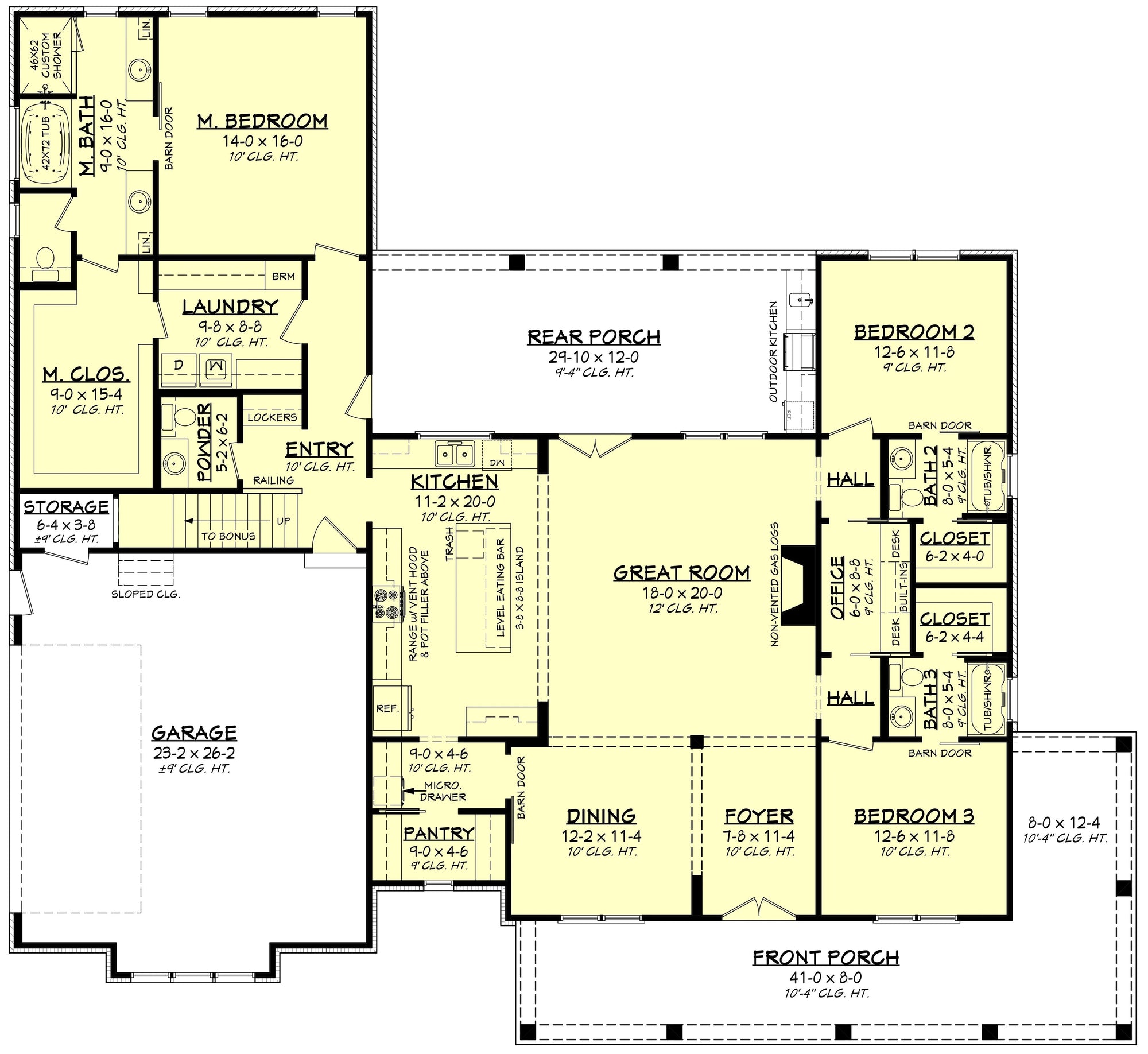 Lewis House Plan - Archival Designs House Plans, floor plan