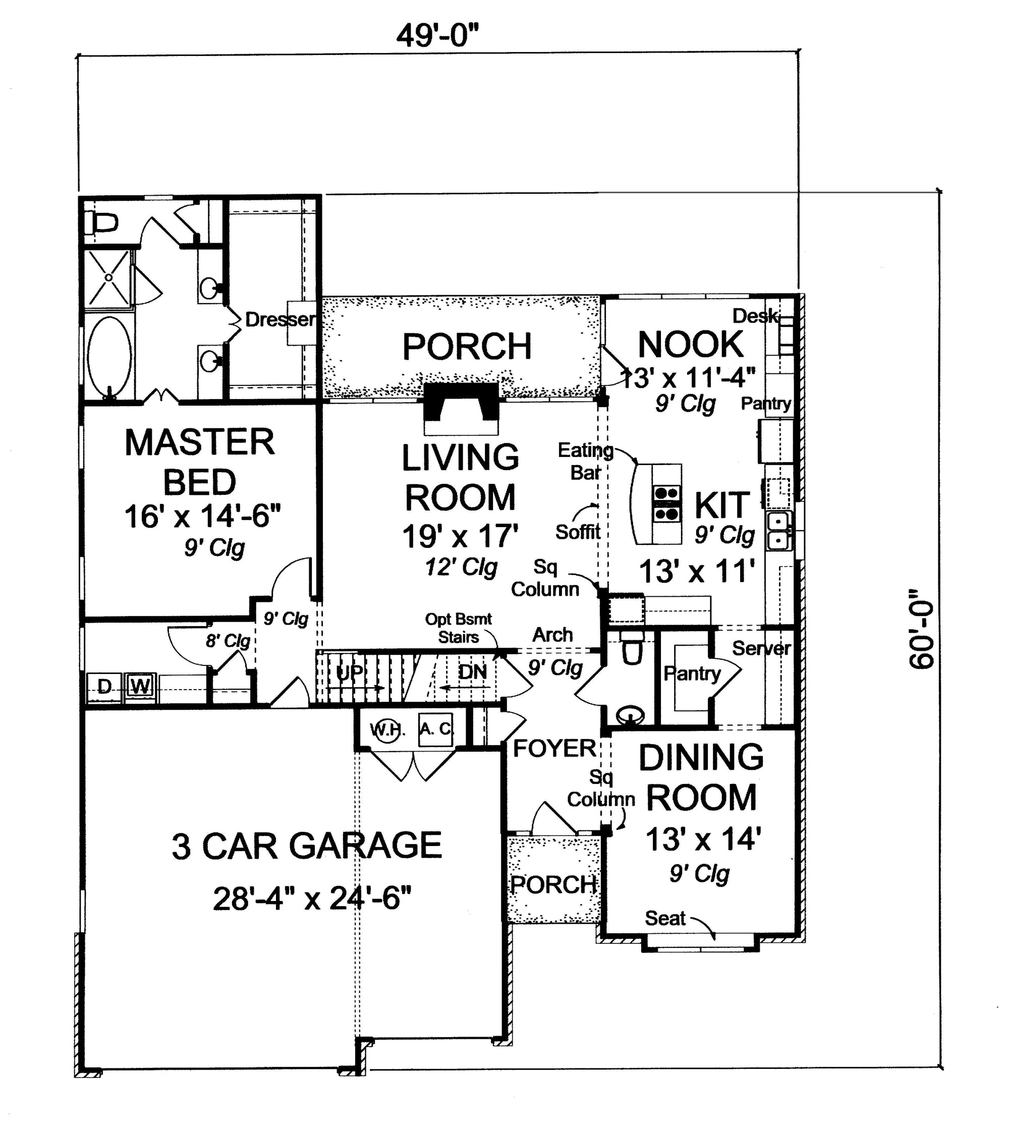 Pepperwood House Plan - Archival Designs House Plans, floor plan