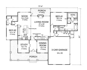 highgate house plan - archival designs house plans, floor plan