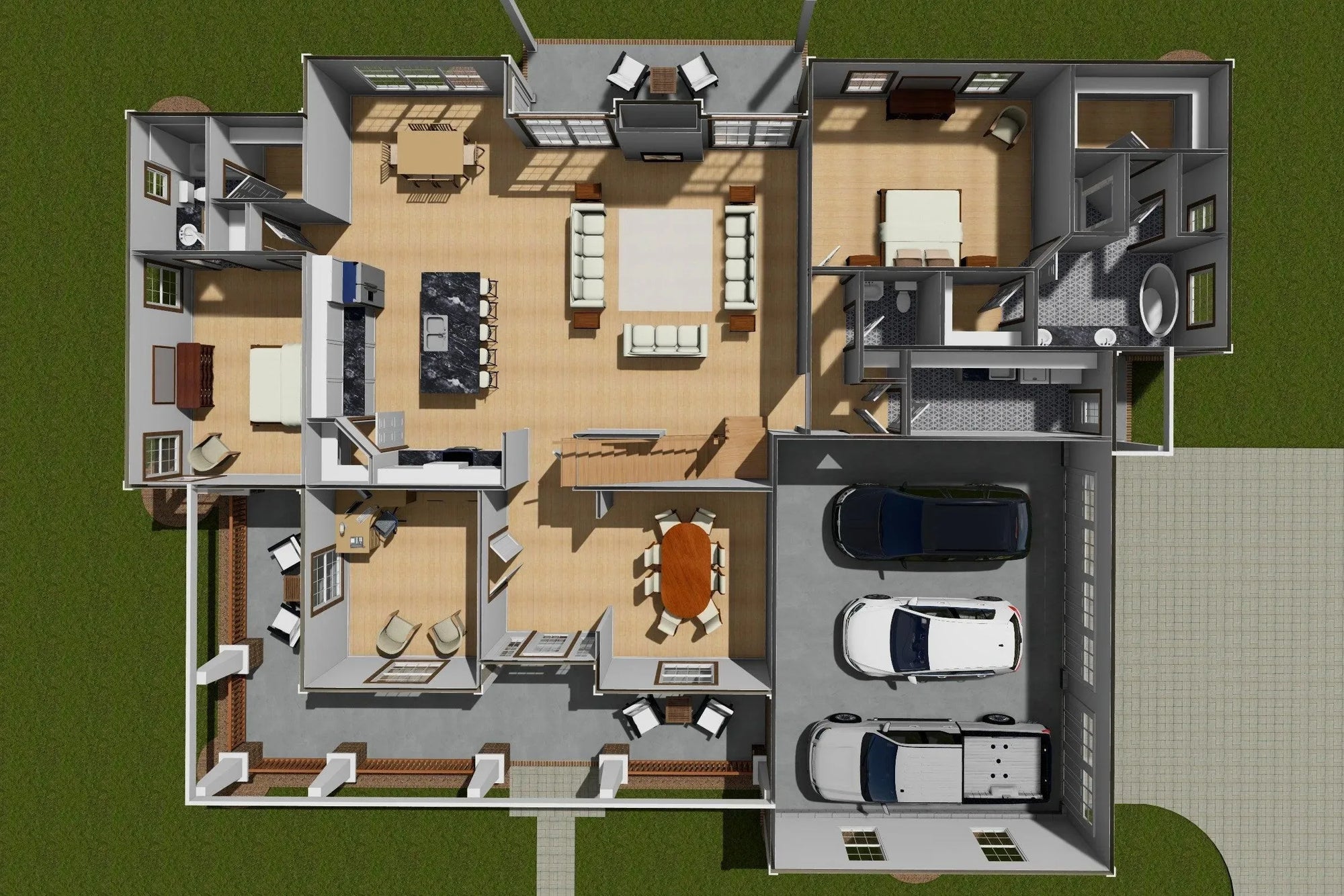 Highgate House Plan - Archival Designs House Plans, floor plan