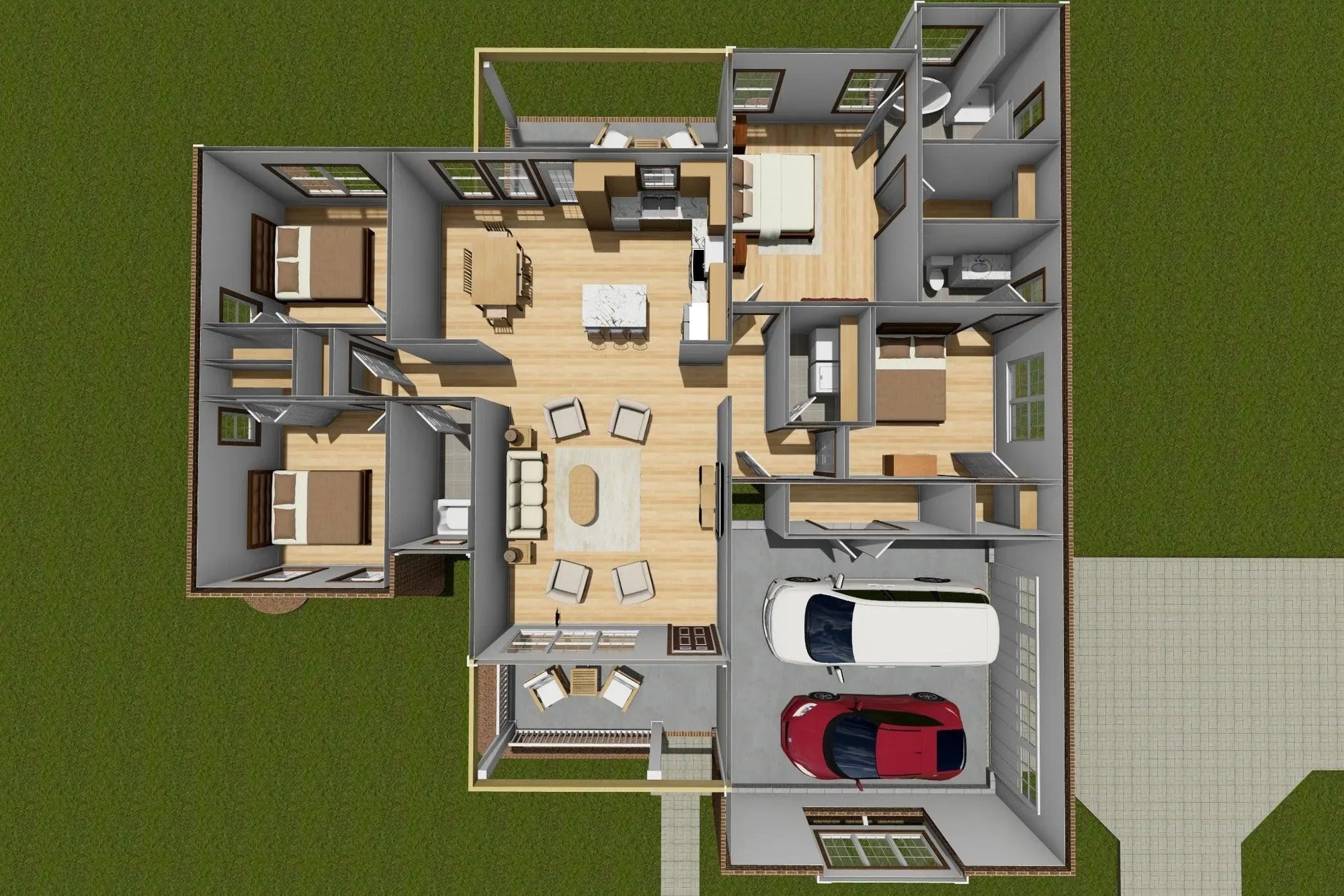 Garland House Plan - Archival Designs House Plans, floor plan