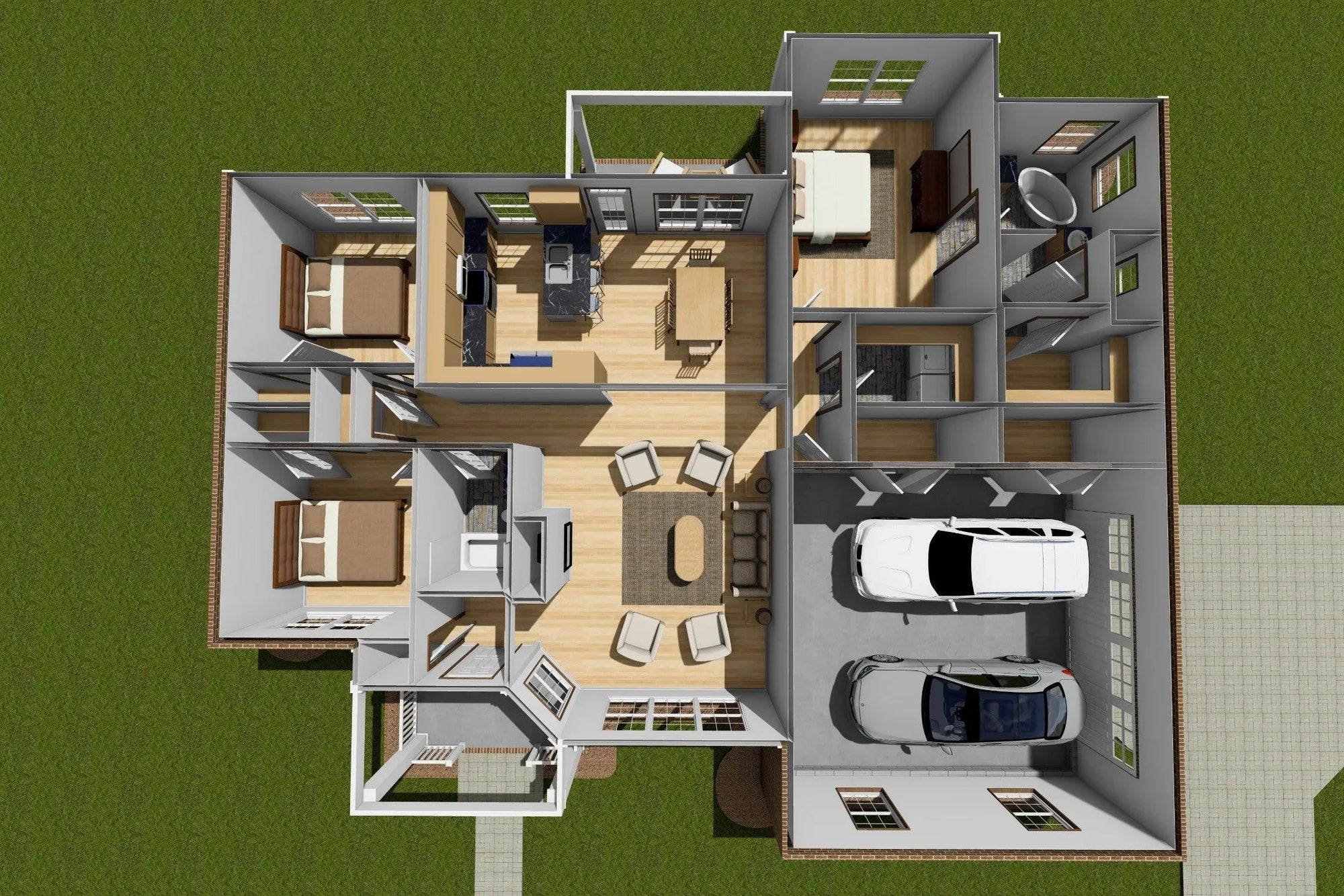 Westwood House Plan - Archival Designs House Plans, floor plan
