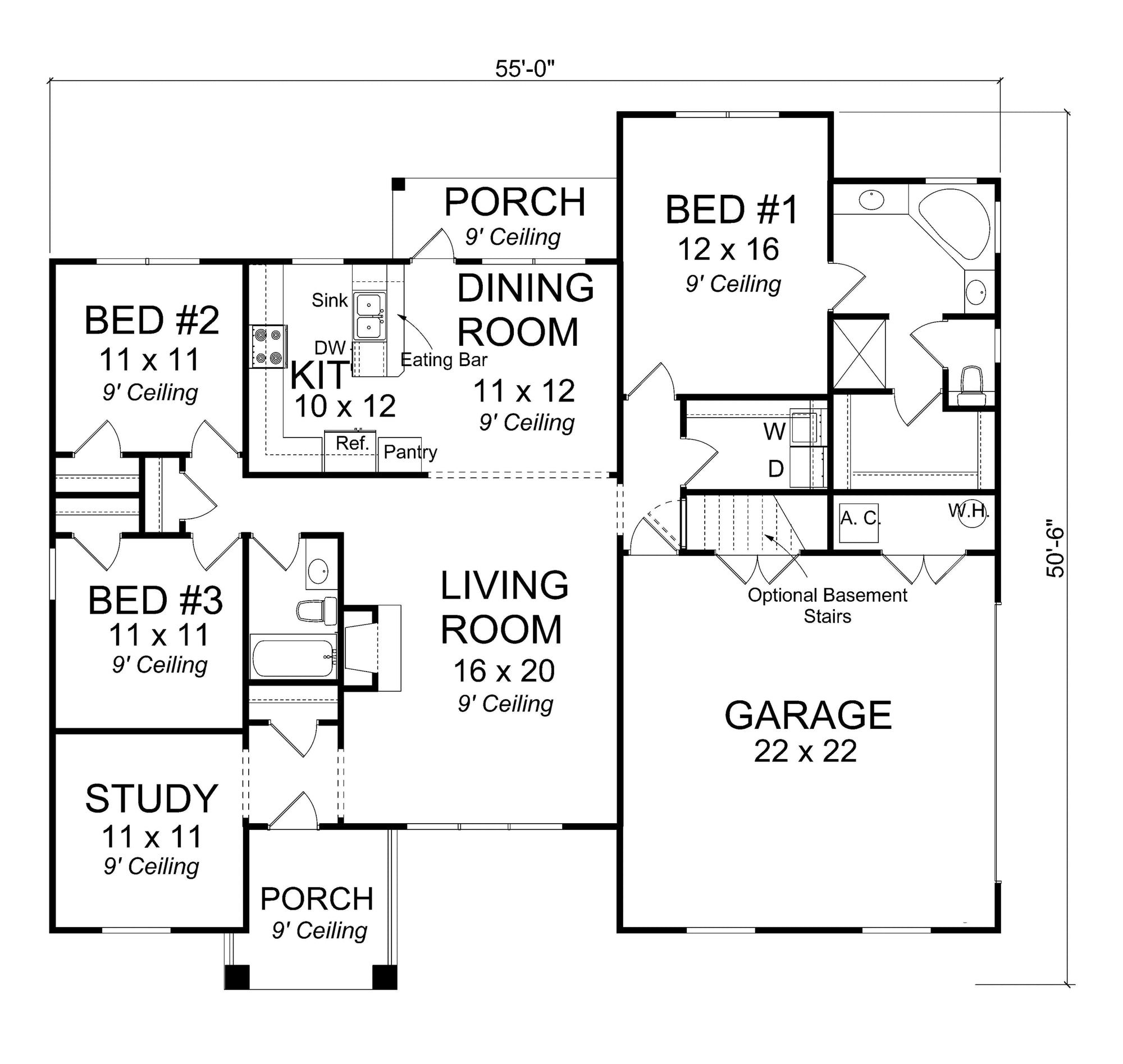Hollytree House Plan - Archival Designs House Plans, floor plan