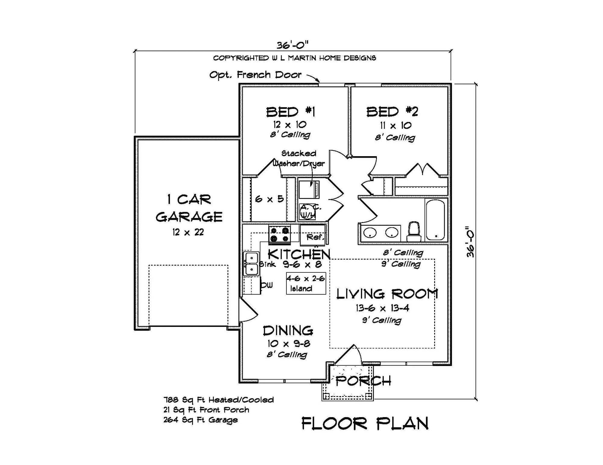 Maplewood House Plan - Archival Designs House Plans Floor PLan