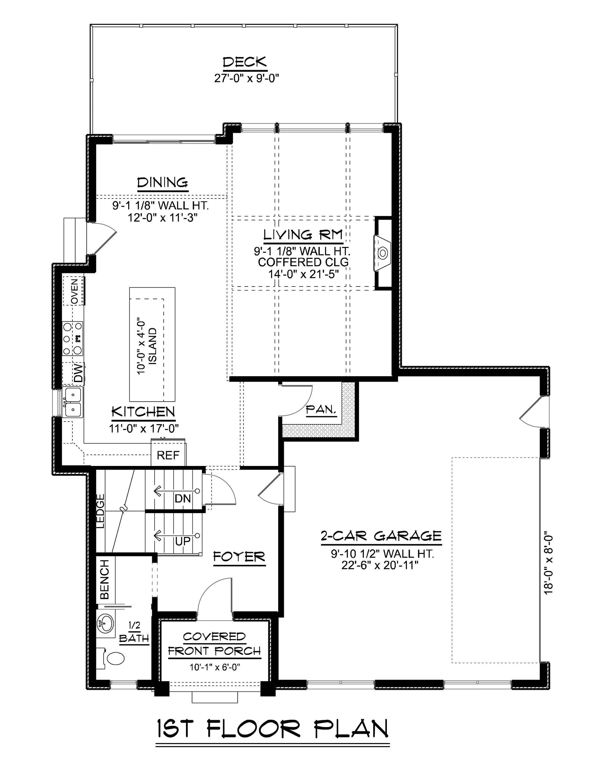 Q7457-A 24436 House First Floor Plan 6 Beds 3.5 Baths