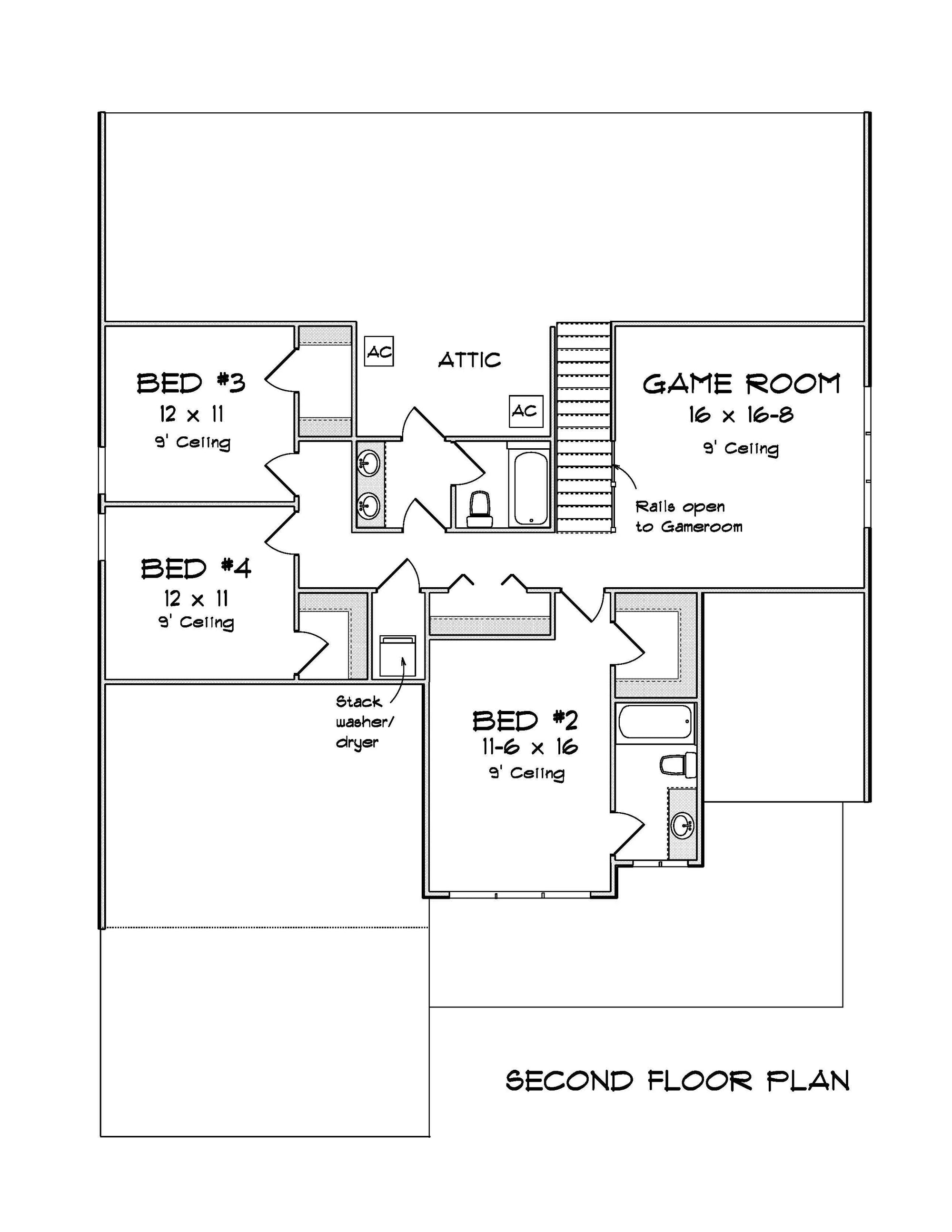 Coastal Breeze House Plan - Archival Designs House Plans floor plan