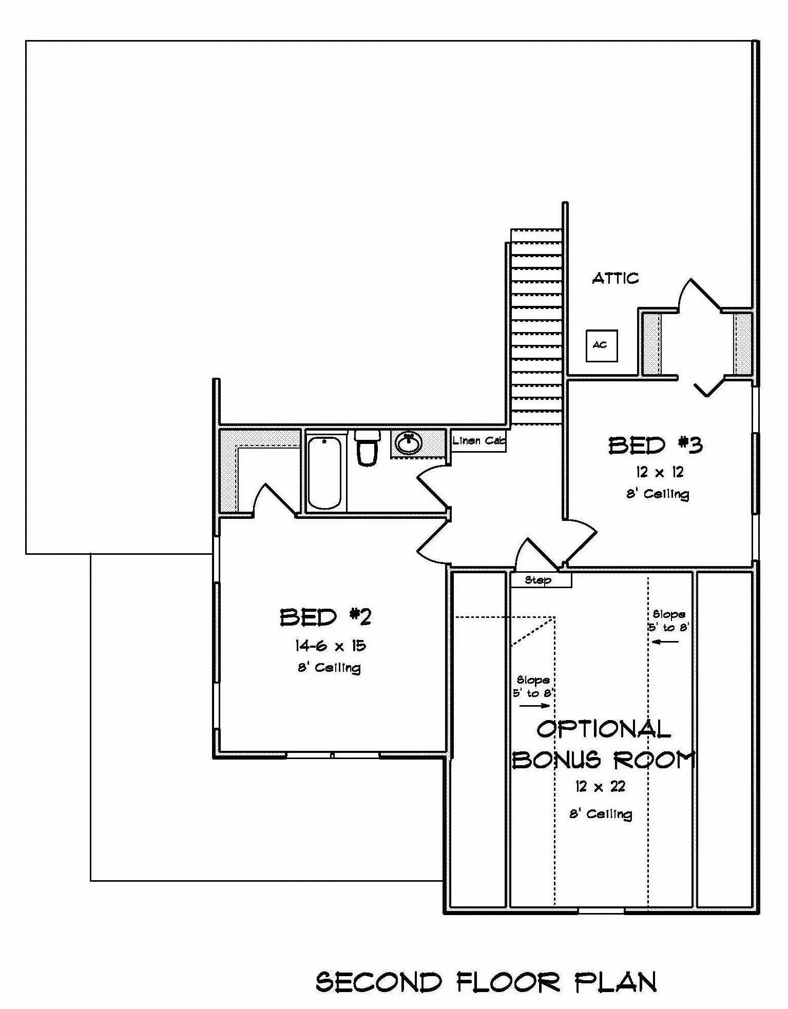 Chestnut House Plan - Archival Designs House Plans, floor plan