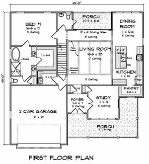 cypress house plan - archival designs house plans, floor plan